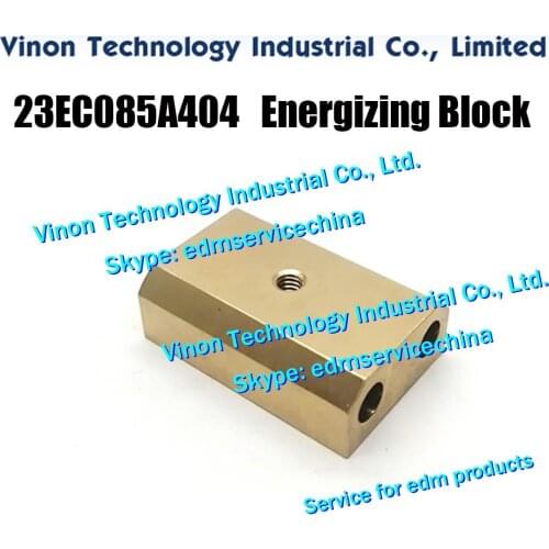 23EC085A404 edm Energizing Block 23EC.085A.404, 23EC085A404=1, 23EC085A404-1, edm Pusher Block for Makino CNC Wire EDM Machines