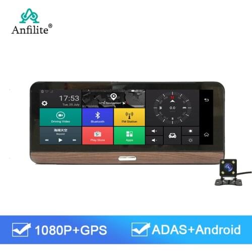 Anfilite 7.84 Inch 4G WiFi Android 5.1 Car DVR Dashboard 1GB+16GB ADAS GPS Navigation Remote Monitor Dual Lens Recording Dashca