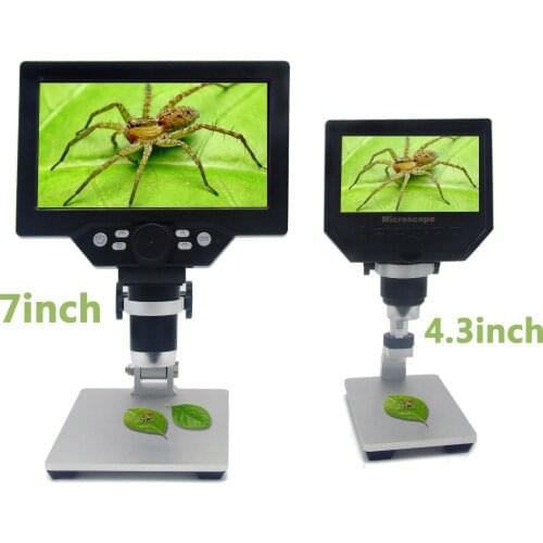 7 Inch 12MP 1-1200X continuous Zoom Digital Microscope Handheld Endoscope Camera