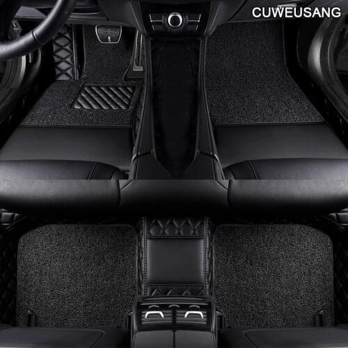 CUWEUSANG Custom Car floor Foot mat For Land Rover freelander 2 discovery 3 evoque Range Rover car accessories waterproof carpet