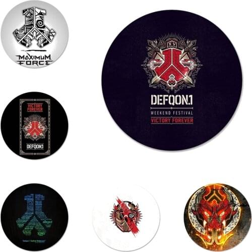 Defqon 1 Icons Pins Badge Decoration Brooches Metal Badges For Backpack Decoration 58mm