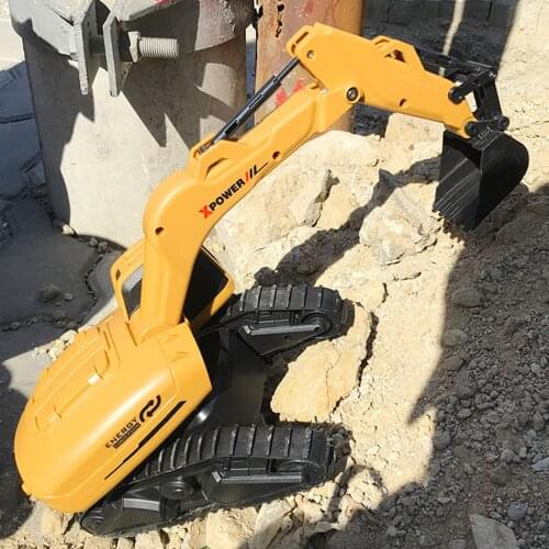 Excavator Toy 1:14 High Simulation Design 2.4G Remote Control 360 Degree Rotatable Digger Toys For Boys USB Charging