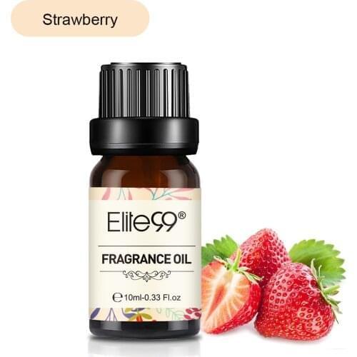 Elite99 10ml Strawberry Fragrance Oil Peach Apple Strawberry Natural Flower Fruit Essential Oil For Aromatherapy Diffuser Aroma