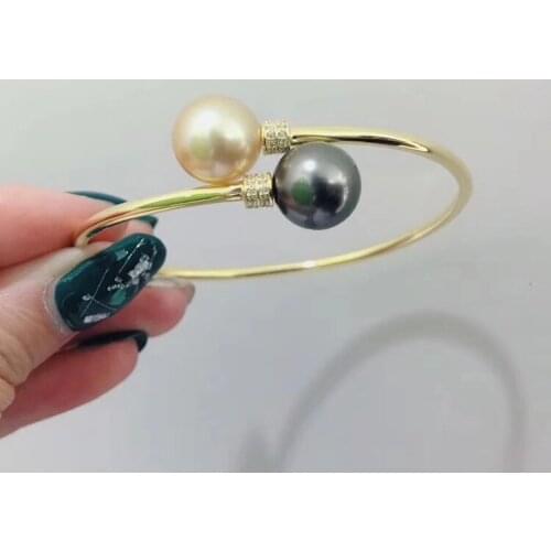 925 Sterling Silver Pearl Bracelet Mountings Fashion ADJUSTABLE Bangle Findings Jewelry Parts Fittings Accessories, 3pcs/lot