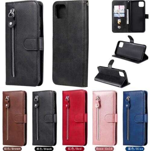 Original Luxury Flip Leather Phone Case For OPPO Realme C3 5i 5S 6i 7 7i 8 C11 C12 C15 Narzo 20 PRO Retro Flap Solid Color Cover
