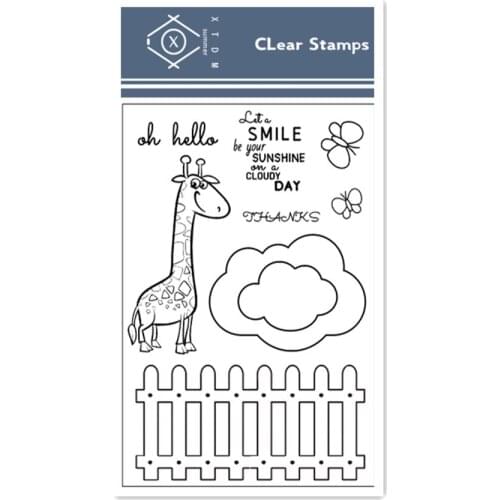 Hot selling Rainy deer alphabet transparent clear stamp / silicone seal roller stamp DIY scrapbook album / card production