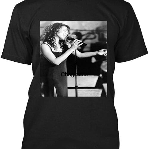 Mariah #Carey #Early #Pose #On Stage Singing T Shirt Gift Tee for Men Women Unisex T Shirt