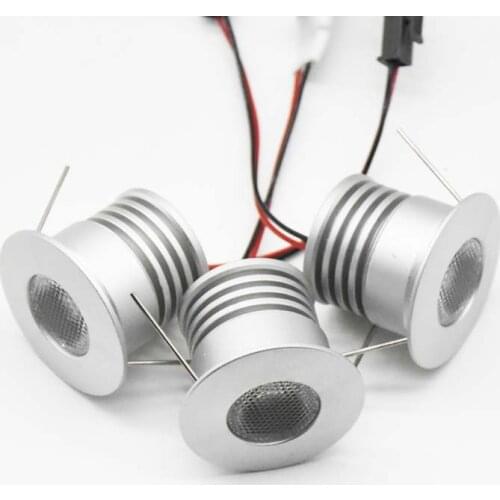 1W IP65 12V D15mm D25mm Mini LED Spotlight Ceiling Downlight Lamp Cabinet CE Outdoor Garden Lighting Lamp Rainproof