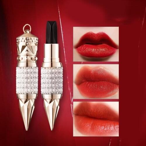 3 Colors Lipstick Velvety Set Long Lasting Nonstick Cup Not Fade Makeup Cosmetics Lipsticks Kit for Girl Women Cosmetics Makeup