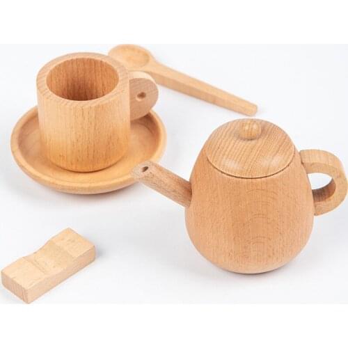 Childrens Home Simulation Kitchenware Set 52 Pieces Beech Toolbox Mini Kitchen Hands on Interactive Educational Toys