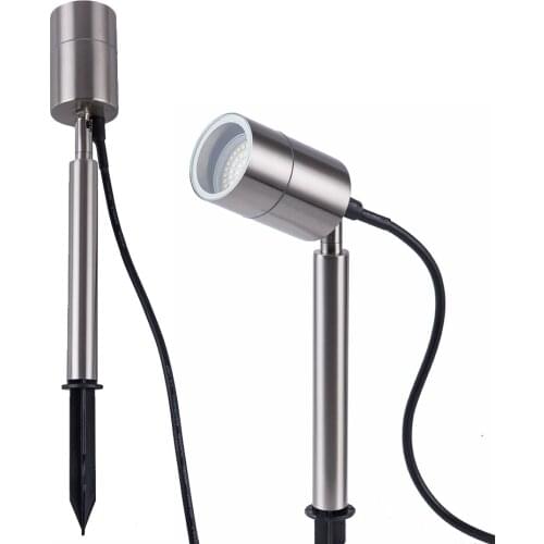Outdoor led lawn Light stainless steel LED Garden Light Waterproof IP65 Landscape 5W GU10 Spike Spot Lights