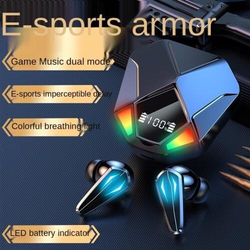New X6 Bluetooth Headset Decoding Dedicated Dual Mode Gaming Headset 9D Stereo Waterproof Mini Earbuds Wireless Earphones