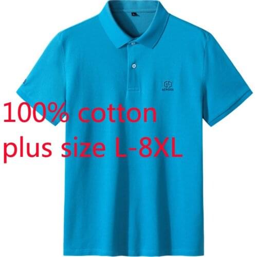 New Arrival Summer Super Large Men Short Sleeve 100% Cotton Hand-painted Knitted Casual T Shirt Plus Size L-4XL 5XL 6XL 7XL 8XL