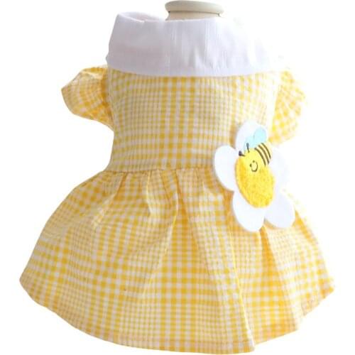 Dog Dress Pet Clothes Cat Dress Summer Princess Dress for Small Dogs Super Soft Comfortable Print Fashion