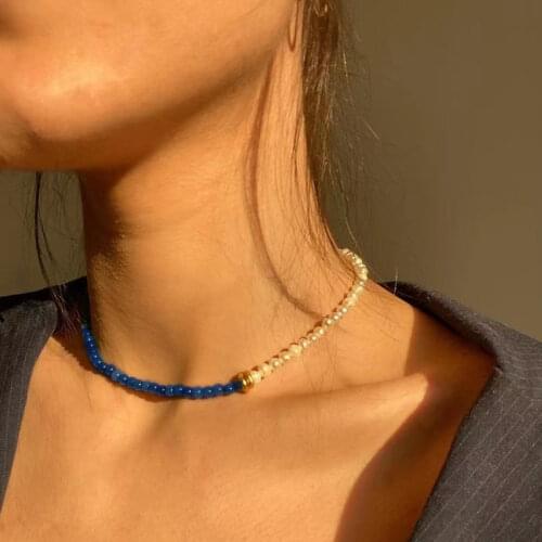 French palace classic pearl jewelry necklace for woman natural stone fashion choker accessories high quality gift elegant noble