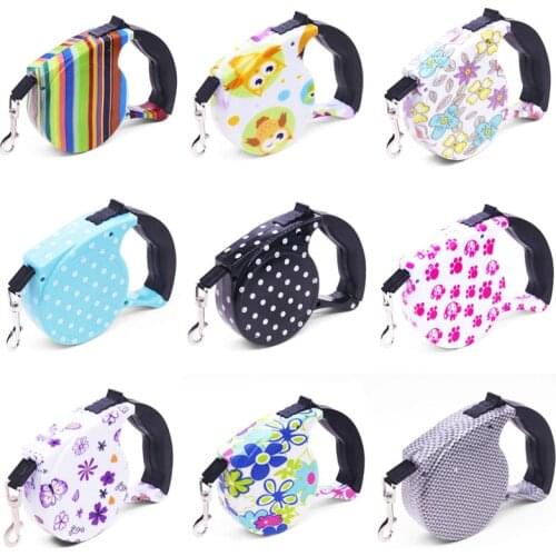 5M Retractable Dog Leash Automatic Flexible Dog Leash Dogs Cat Traction Rope Leashes For Small Medium Dogs Pet Products