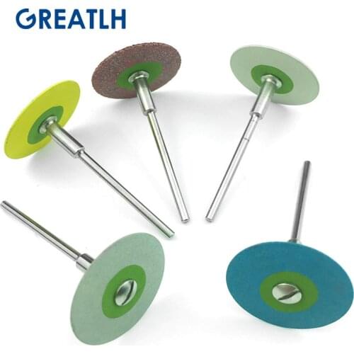 1PC Dental (HP) 26mm Rubber Diamond Polish Wheels for Zirconia Porcelain PFM Emaxs