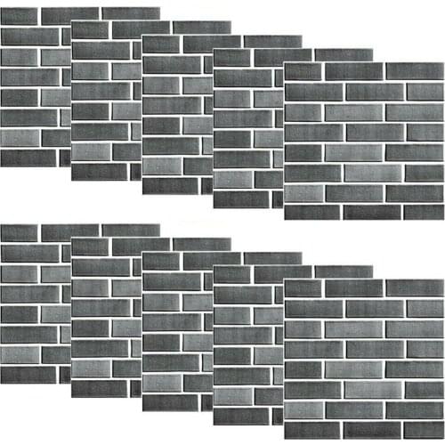 3D Peel and Stick Tile Stickers Kitchen Wall Tile Bathroom Mosaic Self Adhesive