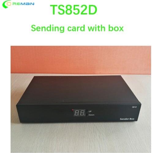 Linsn indoor outdoor led display control system ts852d led screen sending box for linsn sending card