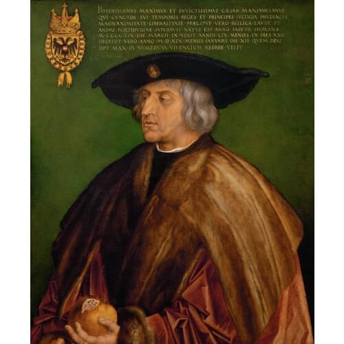 30" inch # TOP ART Holy Roman Empire of the German Nation Maximilian I on canvas PRINT oil painting on canvas-FREE SHIPPING