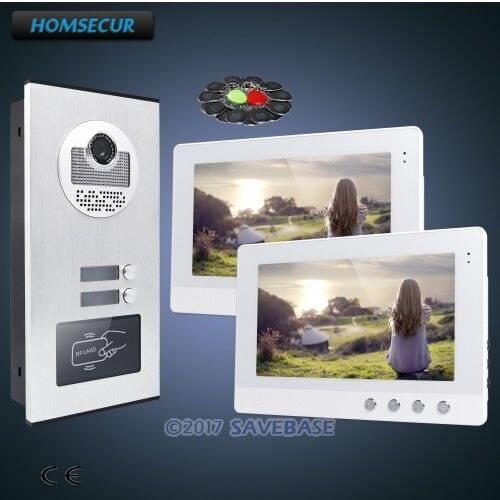 HOMSECUR 10.1" LCD Video Door Phone Intercom Kit with Dual-way Intercom for House/Flat