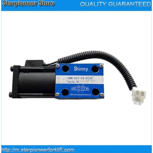 Forklift solenoid valve SWM-G02-C4-D12V for Heli Hangcha EP Liugong 3 plug pin