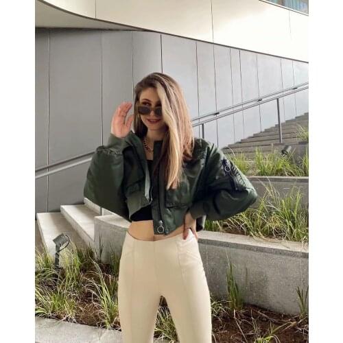 Женские короткие куртки Zary Daisy China At AliExpress