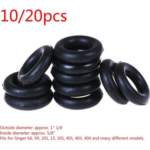10/20pcs Bobbin Winder Friction Wheel For Sewing Machine Singer Sewing Accessories Around The Coil Rubber Ring O-ring