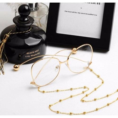 1Pc Eye Glasses Sunglasses Spectacles Vintage Chain Holder Cord Lanyard Necklace Simple Reading Glasses Chain Holder Solid Color