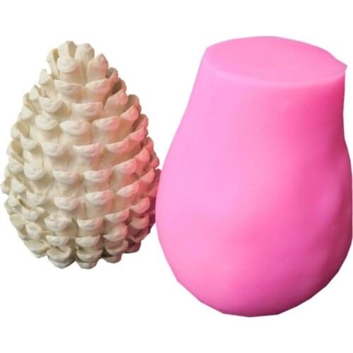 3D Pine Cone Candle Mold Soap Mould DIY Candle Epoxy Resin Mold DIY Handmade Candles Molds Aroma Wax Soap Molds for Decoration