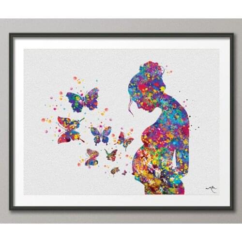 5d DIY,Diamond,Painting cross-stitch kits decor Pregnant Woman Butterflies Full square drill Mosaic Diamond Embroidery YG1190