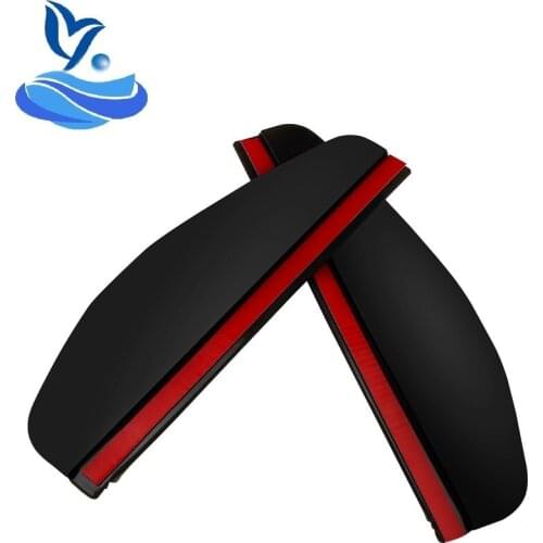 VOLTOP Car Rearview Mirror Eyebrow Rain Block Blades Flexible PVC Back Mirror Rain Shade Rainproof Blades Water Cover