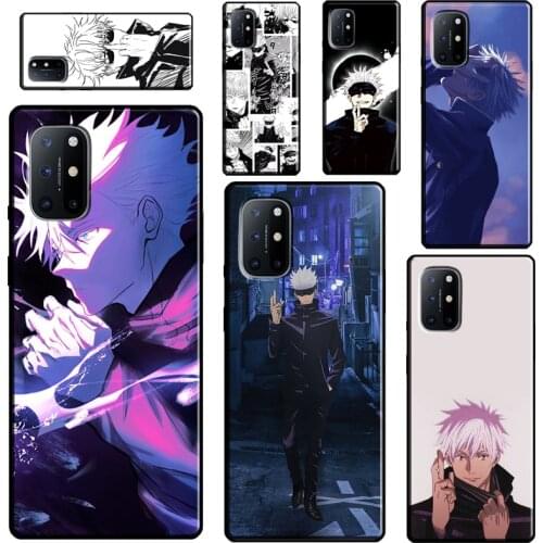 Gojo Satoru Jujutsu Kaisen Anime For OnePlus 9 Pro 8 Pro Nord 8T 9R Case Cover For Realme 8 Pro 6 7 Q3 Pro GT C21 C11 C3
