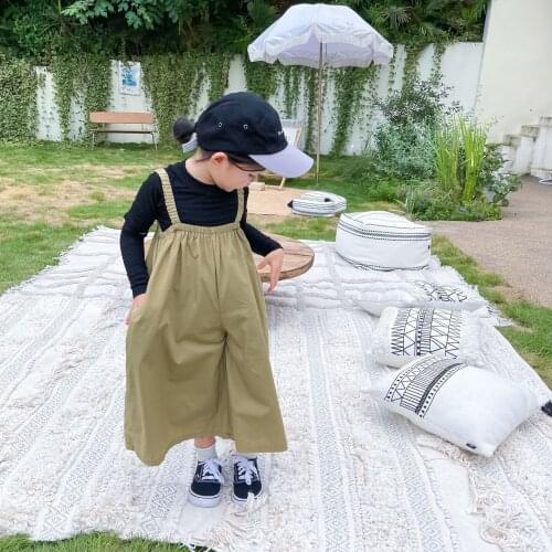 Kids Overalls Baby Girl Solid Jumpsuit Overalls Child New Bib Pants Infant Jumpsuit Childrens Clothing Autumn Girls Outfits