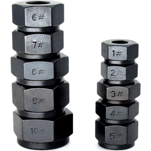 10PCS Different Sizes Damaged Rusted Nut Bolt Extractor Broken Bolt Removal Kit Reverse Spiral Cut Tapered