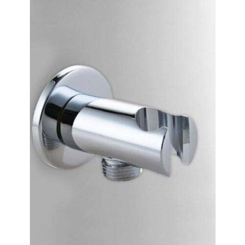 Chrome Wall Mounted Hand Shower Head Holder In-Wall Shower Set Accessories Support Solid Brass