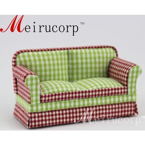 Fine 1/24 Scale Miniature Furniture Lattice pattern love seat