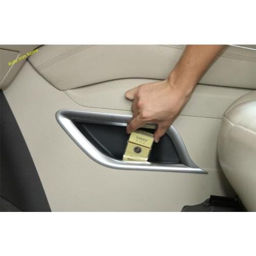 Lapetus Side Gear Shift Box Container Storage Box Frame Cover Trim 2 Pcs For Nissan Murano 2015 - 2018 ABS Pearl Chrome Interior