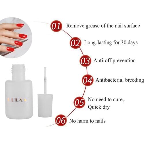LULAA 10ml Soak Off Gel Nail Polish Bottle Nail Gel Polish UV / LED Nail Gel Polish Lacquer Base Top Coat Nail Art Varnish