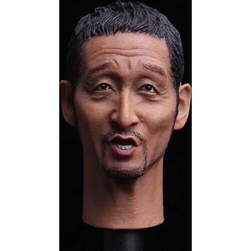 1/6 Scale Asian Soldier Puppet Admiral Huang Yuan Male Head Sculpt Fit 12" Action Figure Body Accessories