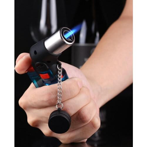 Mini Butane Jet Torch Cigarette Windproof Lighter Random Color Plastic Fire Ignition Burner NO GAS