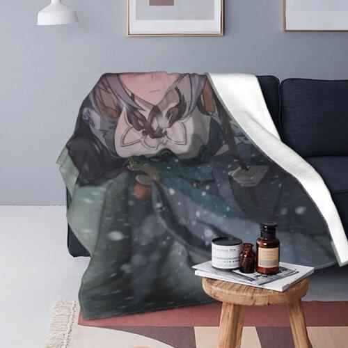Honkai Impact 3 Girl Anime Blankets Fleece Autumn/Winter Game Electronic Warm Throw Blanket for Bed Bedroom Bedding Throws