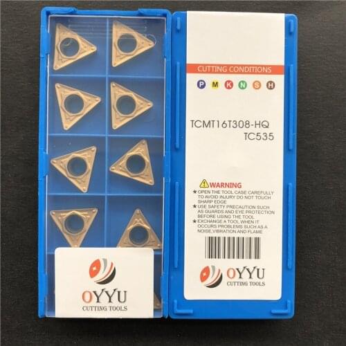 OYYU TCMT 16T308 TCMT16T308-HQ TC535 coating Cermet for Steel Cast Iron Carbide Inserts Turning Tool Lathe Tools utensili tornio