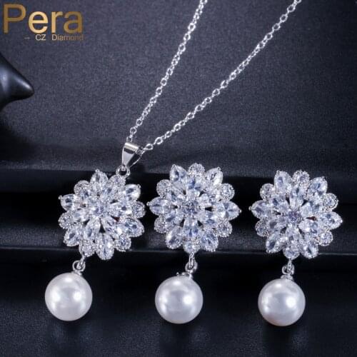 Pera CZ Pearl Necklaces For Women