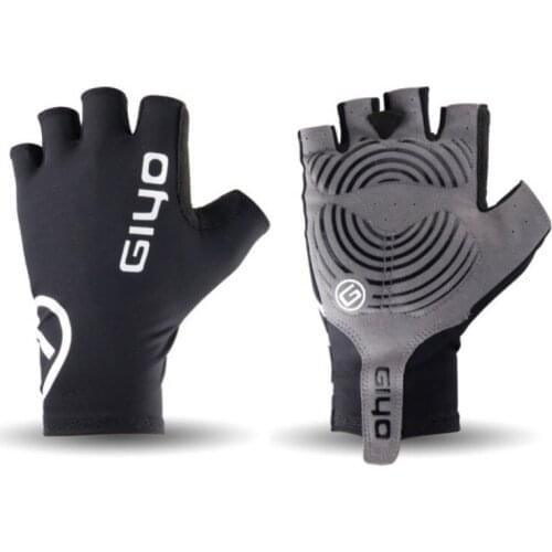 Cycling gloves Half Finger Lycra Fabric Anti-slip Breathable wear-resistant comfortable Racing Road Bike Gloves
