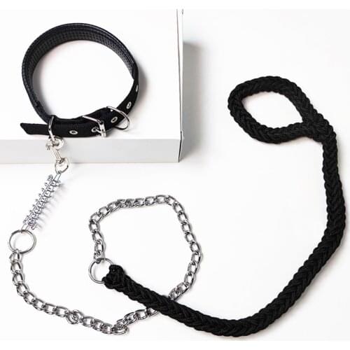 Durable Dog Leash Chain Night Reflection Nylon Rope Dog Belt Rope Elastic Strap Pet Supplies 120/150/200/300cm