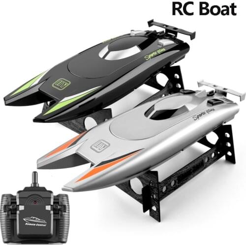 RC Boat 2.4G Upgraded Version Remote Control Racing Boat High-speed Speed Yacht Childrens Water Toy 7.4V Large-capacity Battery