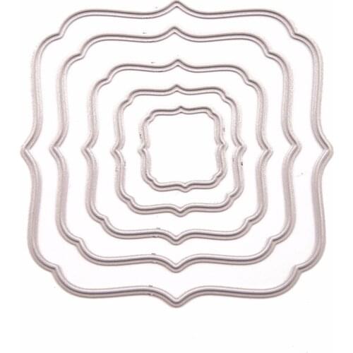 Frame Metal Cutting Dies Stencil DIY Scrapbooking Album Stamp Paper Card Embossing Craft Decor--S01