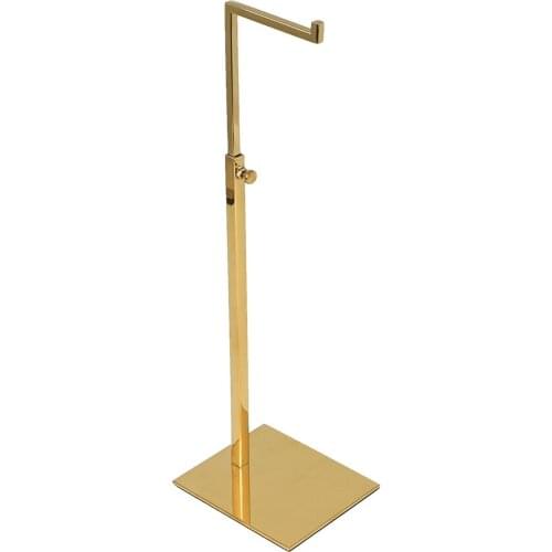 Adjustable Metal Gold Polished Handbag Stand Display Women Bag Display Holder bag holder rack