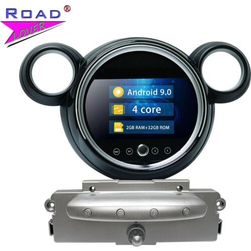 Roadlover 9 Inch Car Media Player For BMW Mini 2007 2008 2009 2010 With Colorful lights Auto GPS Navigation Radio Stereo Video